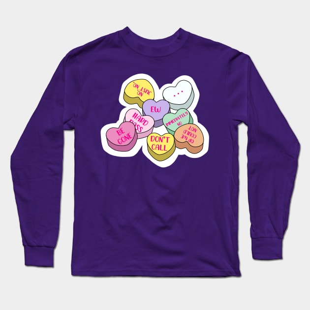 Hard Pass Candies Long Sleeve T-Shirt by linarangel